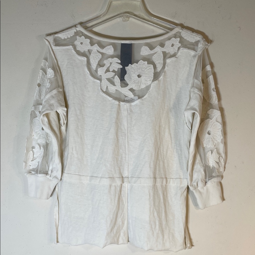Boho Free People That’s Amore Long Sleeve Blouse. XS. NWT. - Picture 13 of 16